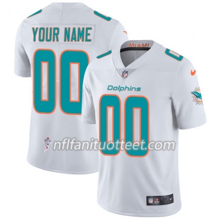Miesten Miami Dolphins NFL Pelipaita Custom Valkoinen